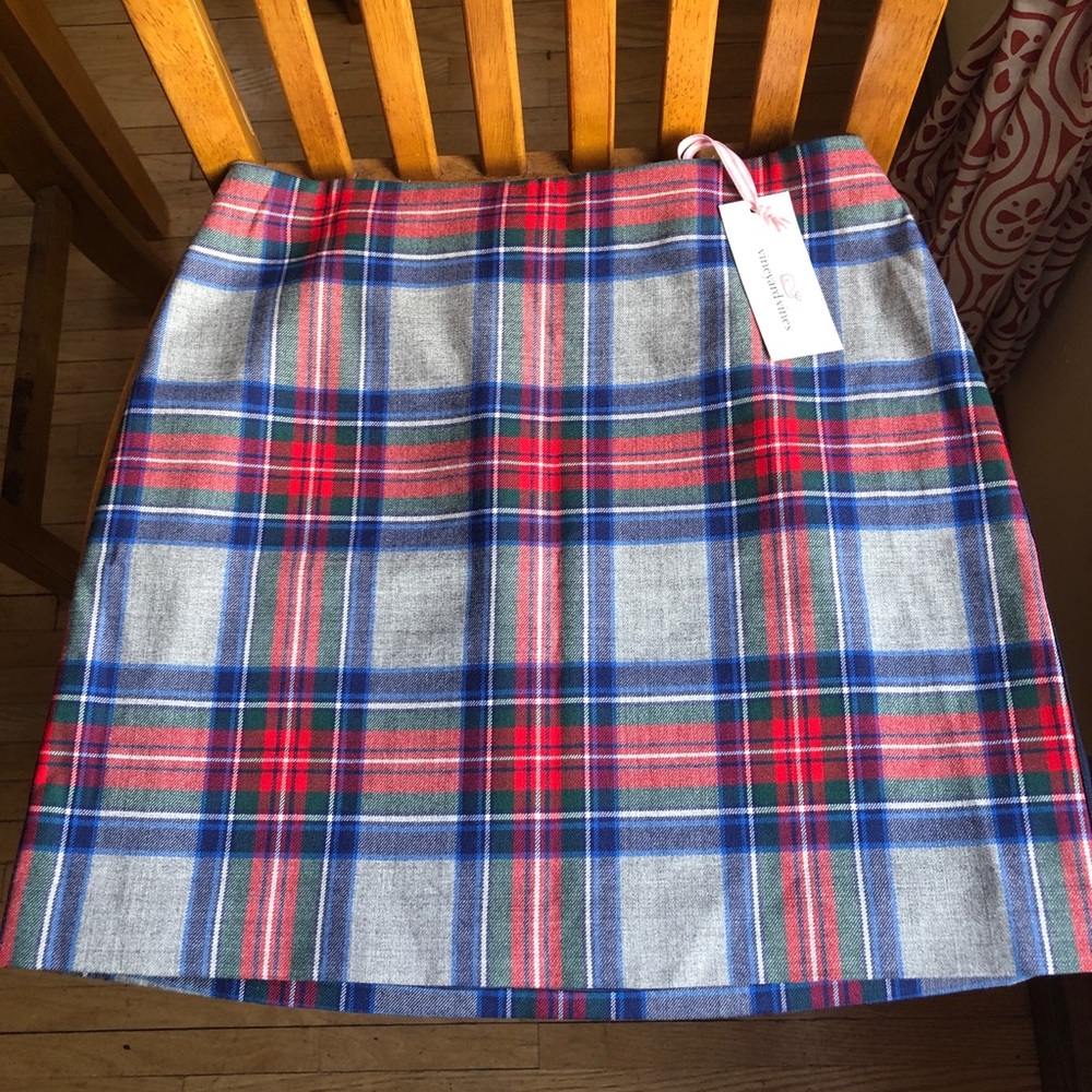 Vineyard Vines Jolly Plaid Postage Stamp Skirt NWT